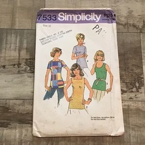 Simplicity sewing pattern. Vintage